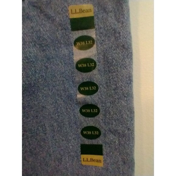 LL Bean Men's Jeans Relaxed Fit Straight Leg Faded Denim Cotton - 38 x 32  NWT - Picture 6 of 9